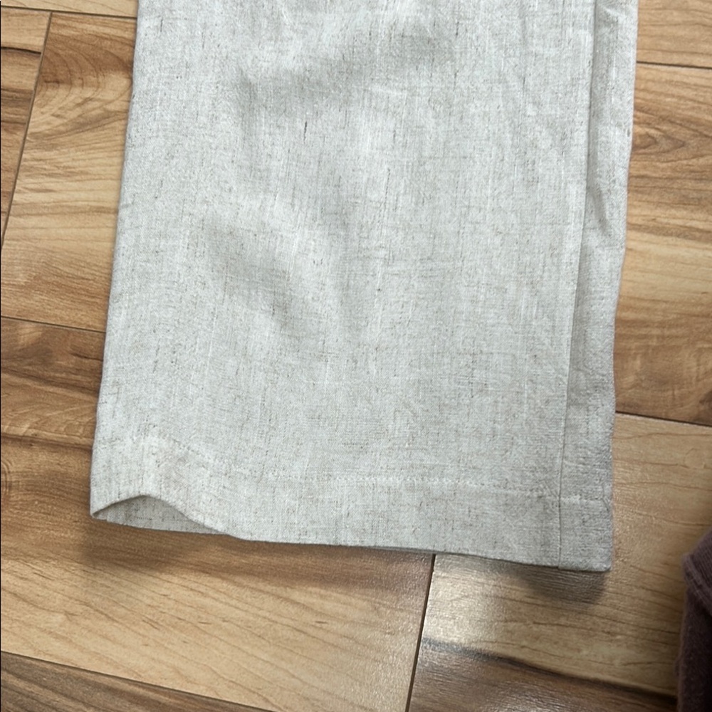 Elegant Cream linen blend Jumpsuit - Picture 4 of 4